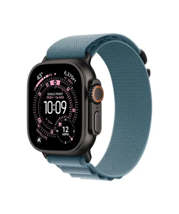Apple Watch Ultra 3 Black Alpine Loop Blue