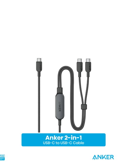 Anker 140W 2-in-1 USB-C to USB-C Cable