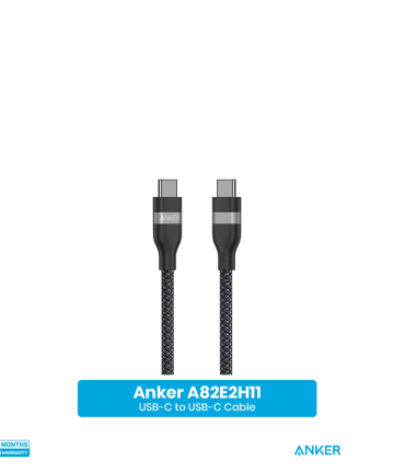 Anker USB-C to C Cable (3ft, 240W, Upcycled-Braided)